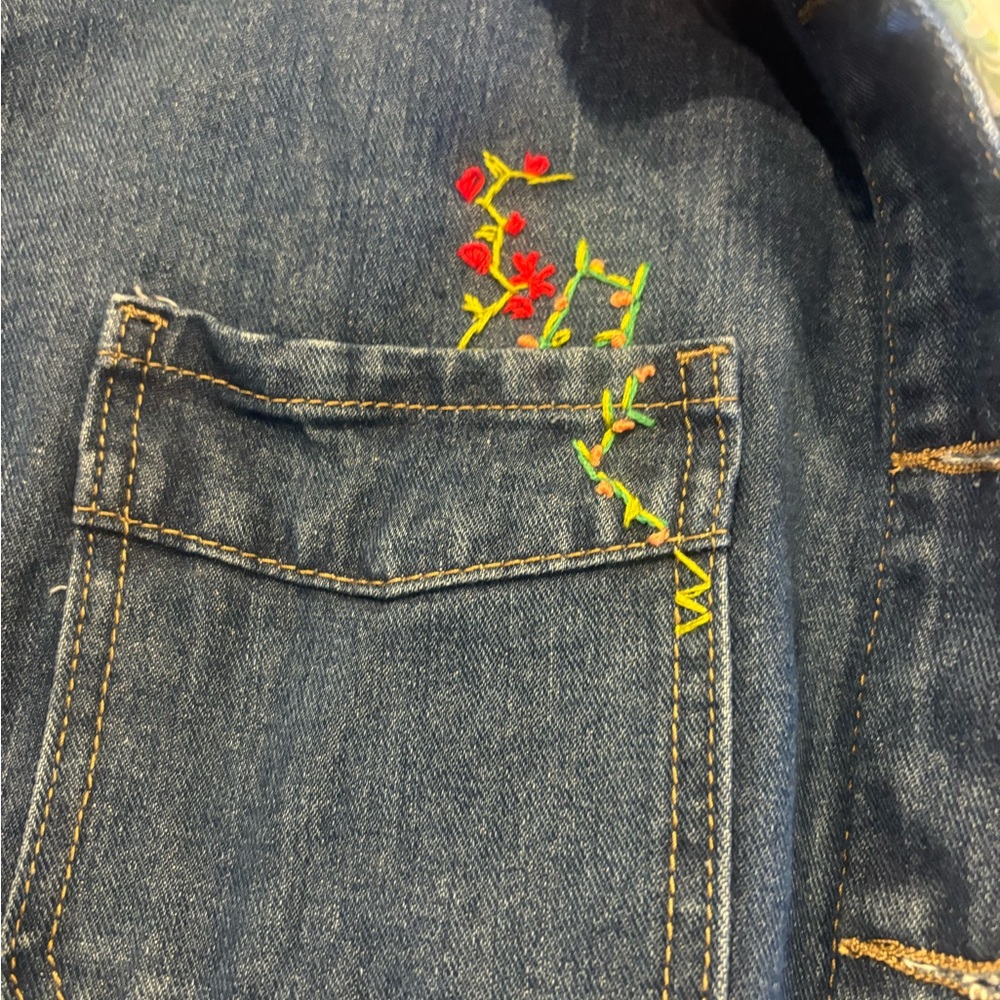 Custom Embroidered Denim Jacket - Picture 2 of 4